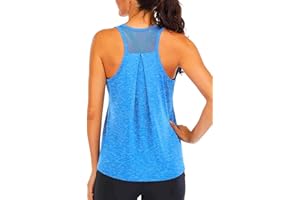 Asoodiy Running Tank Top Womens Sleeveless Shirts Ladies Yoga Vest Top Workout Sport Fitness Lightweight Top