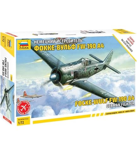 Maquette Plastique Lavochkin La-5FN à Monter - Échelle 1:72, Zvezda Z7203 (avion Chasseur Soviétique WW2)