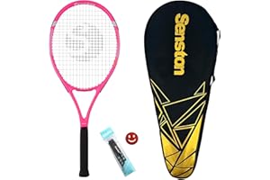 Senston Tennis Racket 27'' for Adults Aluminum Alloy Tennis Racquet Set with Premium Carry Case, Including 1 Overgrip + 1 Vibration Dampeners