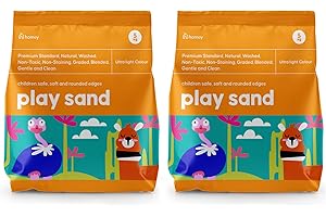 LEAP HORSE Children’s Play Sand, Premium Quality, 10KG Light Colour Sand, Non Toxic, Natural Washed Play Pit, Ideal for Kids, Craft, Pets and Aquarium…