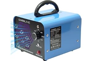 CHARMLINE Generatore di ozono 40000 mg/h, per eliminare odori in camere, automobili, animali e cantine, ozono, neutralizzatore massimo di odori fino a 300 ㎡, blu