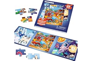 QUOKKA Magnetische Anziehpuppen für Mädchen und Jungen mit 35 Magnetteilen – Kreatives Magnetspiel-Set (Transport)