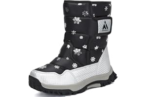 Mishansha Enfant Bottes de Neige Hiver Garcon Fille Bottines Chaudes De Coton Antidérapantes Extérieures 24-38