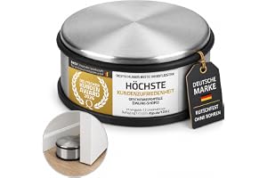 GOODS+GADGETS® Dörrstopp i Rostfritt Stål - 1,2 kg Tung Dörrhållare