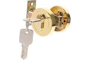 ANDRESLAD Single Cylinder Deadbolt Lock Zinc Alloy Door Lock for Entry Bedroom Bathroom Easy Installation High Security Keyed Access Durable and Reliable Design