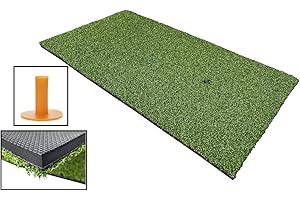 ‎LL-GOLF LL-Golf ® Golf Abschlagmatte 60x30 cm/Übung Training Matte/Übungsmatte inklusive Gummi Tee/ideal zum Trainieren des Golfschwung im Garten oder Garage