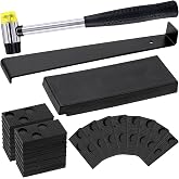 Swpeet 33Pcs Kit de instalaci&oacute;n de suelos de madera laminada, incluyendo mallet de doble cara de resistencia pesada con manij