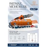 Transformacion PVC Boru Kaynak Makinesi - 6 Paftalı 320&deg;C 1000W Profesyonel Metal &Ccedil;antalı Set BORU KESME MAKASI HEDİYELİ 7229