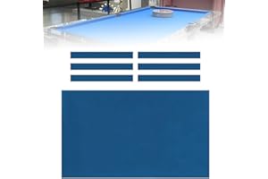 BETRAM Pool Table Cloth, Billiard Cloth, 7ft/8ft/9ft High Performance Table Felt Cushion with 6Pcs Side Wrap, Choose from Blue/Red/Green/Black 7ft blue