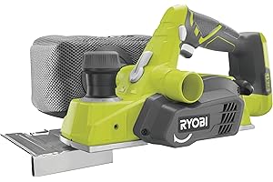 Ryobi R18PL-0 Strug 18 V, Szerokość 82 mm, z Systemem Odsysania, z Dwustronnym Nożem 2 M, bez Akumulatora i Ładowarki, 200 W
