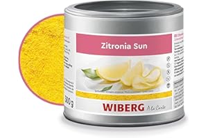 WIBERG Zitronia Sun – przygotowanie z naturalnym olejkiem cytrynowym – intensywny smak cytryny do słodkich potraw i napojów, 300 g