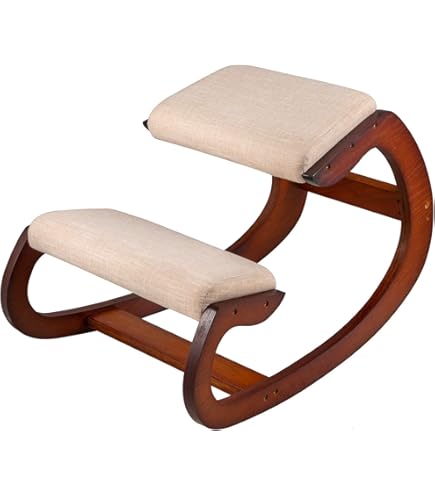 Chaise Ergonomique Bois Bouleau Chaise Genoux Ergonomique En Bois - Pour Une Meilleure Posture Au Bureau Siege Assis Genoux
