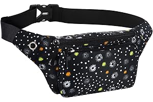 HAWEE Sac Banane Sport de Voyage Ceinture de Course Unisexe Léger Multicolore Avec Ceinture Réglable et Prise Casque Pour Homme Femme Randonnée Jogging Vélo