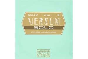 Thomastik VES42 Single string for Cello 4/4 Versum Solo - D-string steel wire, special alloy wound, tension, medium