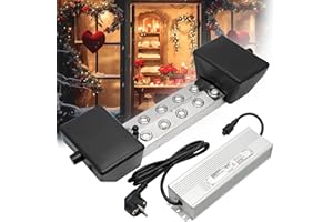 MUYIRTED Maquina De Niebla 10 Cabezas 7L/H Generador De Niebla con Fuente De Alimentación De 400w Y Boya De Plástico, Nebulizador Ultrasónico Atomizador para Fuentes De Estanque, Paisajes Mágicos