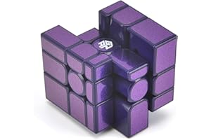 ACCXFEK GAN Mirror M Cube,3x3 M Speed Cube Purple Gan Mirror Blocks Magnetic Cube Puzzle