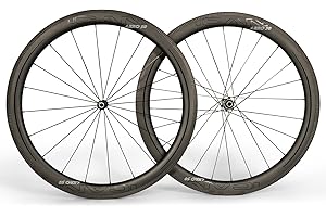 ICAN AeroS Series Juego de Ruedas de Bicicleta de Carretera de Carbono Súper Ligero, 700C Ruedas de Carbono 40mm / 45mm / 50mm / 55mm / 86mm Deep Clincher Tubeless Ready Straight Hub Sapim CX-Ray Spokes