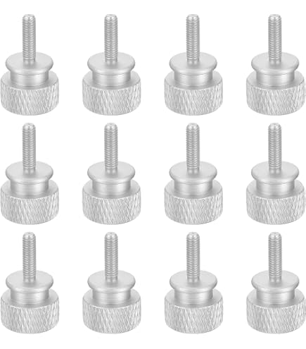 CNC Machining Aluminum Made Gold Shoulder Type Knurled Head Thumb Screws - CNC Machine And Auto...