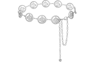 LIMHOO Metall Taille Kette für Damen Belly Link Kette Gürtel für Kleider