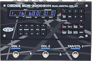 BOSS SDE-3000EVH Special Edition Eddie Van Halen Dual Digital Delay Pedal | 8 Authentic EVH Presets | 2 Built-In SDE-3000 Delay Pedals | Replicate Eddie’s Wet/Dry/Wet Rig with Versatile Connectivity