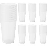 Hard Plastic Cups 500 ml &ndash; 50, 100 or 450 Cups &ndash; Reusable BPA-Free Eco Polypropylene &ndash; Multi-Coloured for Parties, Camping an