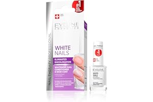 Eveline Cosmetics Thérapie Réparatrice Pour Blanchir Les Ongles 3in1 Sérum Durcisseur Pour Ongles Fortifiant Contre Les Décolorations | 12ml | Prévient Le Jaunissement Des Ongles