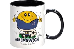 Kapow Gifts Mr Ipswich Mug Football Fan Gift Present Town, Ceramic, 250ml
