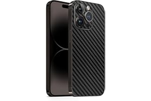 TF Skins kompatibel mit iPhone 12 Pro Max, Skin Schutzfolie mit 360° Schutz, super dünn und resistent (Carbon Schwarz)