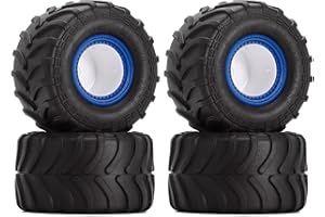 INJORA Monster Truck Felgen 70 * 38mm für FMS FCX24 SCX24 Gladiator Bronco C10 JLU Deadbolt B17 1/24 RC Crawler Car,Blau