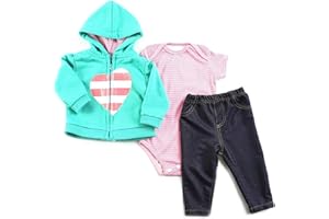 ZIYIUI Vestiti per Bambole per New Born Baby Doll, Cotone con Cappello per 18 "-22" Carino Vestiti Bambolotti (45-55 cm) (Verde)