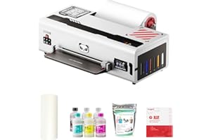 Procolored K13 Lite A3 DTF Printer for T-Shirts and Clothing, 13" Garment Printing Machine with White Ink Circulation, Infrared Printhead Protection for DIY Apparel（White）