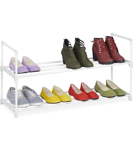 Zeller Etagere A Chaussures 2 Etages Bois De Bambou 13560