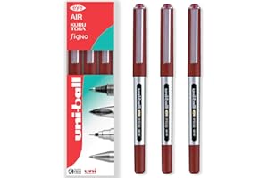 uni-ball Eye Micro UB-150E Gel Ink Pen - 0.5 mm - In Gift Box (Pack of 3, Red)