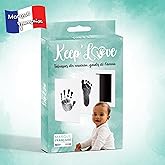Keep’Love Kit Empreinte Bébé – Tampon Sans Encre Main et Pied – Cadeau Naissance, Souvenir Bébé à Créer, Coffret Cadeau Bébé 
