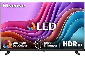 Hisense TV 40" QLED FHD 40E53NQT, Smart TV VIDAA U6, HDR10, Game Mode, Dolby Atmos, Works with Alexa, Tuner DVB-T2/S2 HEVC 10, lativù