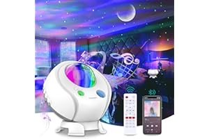 ITSHINY Projektor LED gwiaździstego nieba, lampa z głośnikiem Bluetooth, dekoracja pokoju dla dorosłych, prezent urodzinowy na Nowy Rok