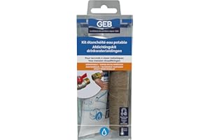 GEB Kit étanchéité Complet pour raccords à Visser métalliques. Démontable - Remise en Eau immédiate - Compatible Eau Potable - Tube 50ml + Filasse 20g, Vert