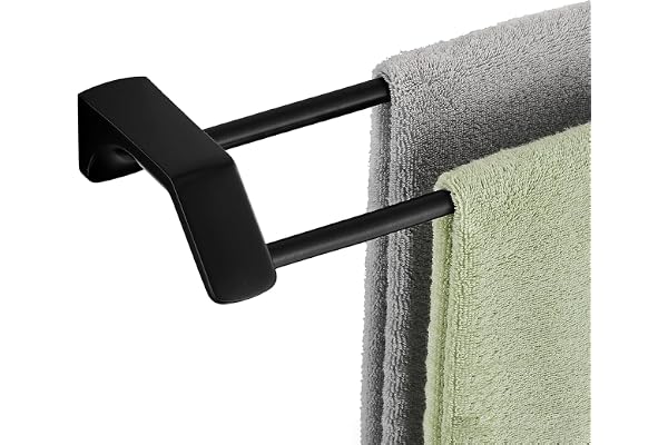 HONPHIER Dubbel badhanddukshållare 60 cm handduksstång badrum rostfritt stål handduksstång handduksstång för badrum, sovrum, kök