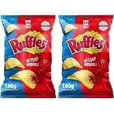 Ruffles Ket&ccedil;ap Aromalı Patates Cipsi Parti Boy 160 g 2li paket