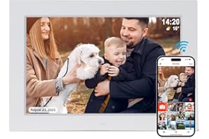 TMCC 10.1 Inch WiFi Digital Picture Frame,1920X1200 IPS HD Touch Screen Smart Cloud Photo Frame with 16GB Storage, Auto-Rotate, Share Photos or Videos via Frameo APP, Gift for Friends and Family