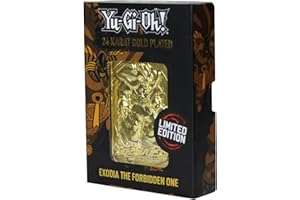 Fanattik Yu-Gi-Oh! Limited Edition 24k Gold Plated Exodia The Forbidden One Metal Card