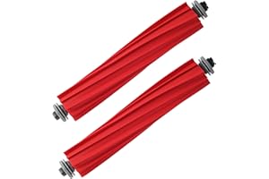 DUBUOZA 2 Pièces Brosses à Rouleau pour Roborock S7, S7 Maxv, S7 Maxv Ultra, S7 Max Ultra, S7 Pro Ultra, Convient pour le Nettoyage Des Sols en Bois, Des Carrelages et Des Tapis， Rouge