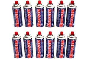 MILITAR-TLD ASM Lot de 12 cartouche à gaz butane B-250