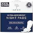 Azah XXXL Sanitary Napkins for Women [Pack of 25] | Extra Large Night Pads | Cottony Soft Sanitary Pads for Women | XXXL Pads for Women | Leak Proof for Overnight Protection | Extra Long & Wide Back