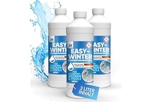 *NEU* JM Expert Line EasyWinter I Profi Pool Wintermittel für 40m³ Poolwasser I Überwinterungsmittel für Pools ohne Ablassen I Wintermittel für Pool mit Polyprotect-Formel (3L)
