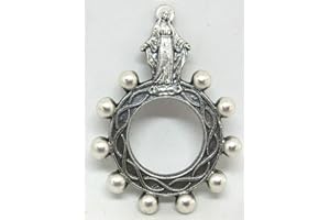 GTBITALY 90.124.30 002 rosario da dito decina preghiera madre maria miracolosa originale argento