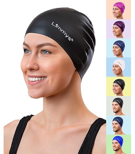 Bonnet De Bain Femme Bonnet De Bain Vintage Fleuri - Silicone Stretch Pour Cheveux Longs - Unisexe Adulte/enfant - Protection Piscine Bonnet Bain Imperméable Silicone