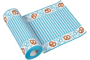 ‎PAW DECOR COLLECTION PAW - Tischläufer aus Airlaid (24m) I Tischdeko für Oktoberfest | Ideal Tishdeko bei Festen und Partys im Stile von Oktoberfest oder für Bayrischen Flair I Farbe: Bavarian Brezel