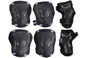 SelfLove Casque de vélo Ensemble de Casque de Planche à roulettes Ensemble d'équipement de Protection Sportif pour Scooter à roulettes vélo BMX Cyclisme Patinage (Medium)
