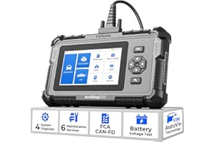 TOPDON ArtiDiag500 OBD2 Scanner, 4 Systems Car Diagnostic Tool, Oil/Throttle/SAS/TPMS/BMS/EPB Reset, Free Updates for Life, AutoVin